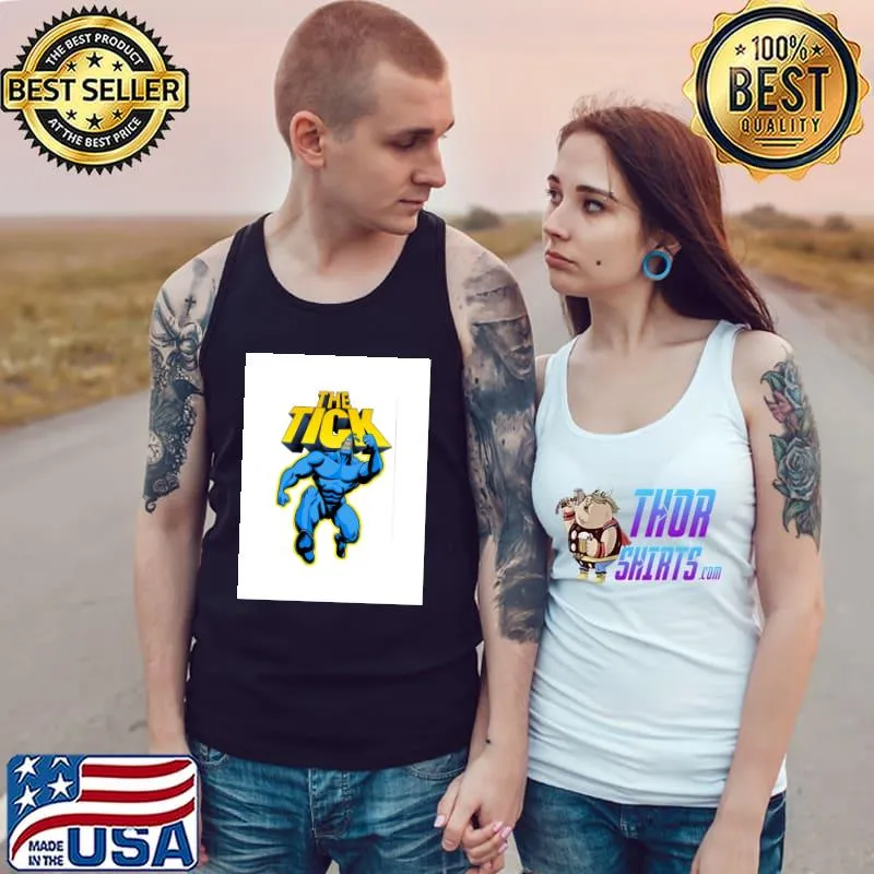 The Tick Superhero Parody Character with Logotype 1994 TV series T-Shirt Tank Top