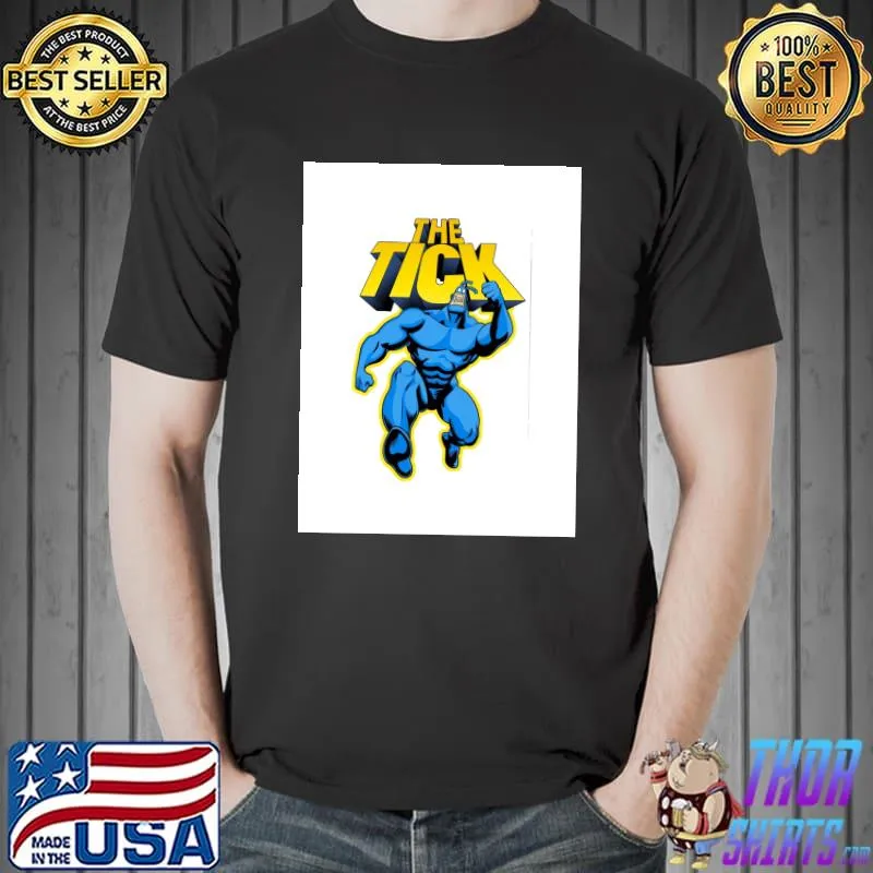 The Tick Superhero Parody Character with Logotype 1994 TV series T-Shirt