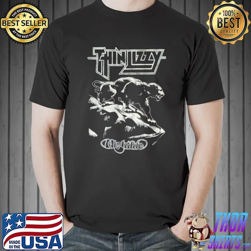 Thin lizzy nightlife black and shirt