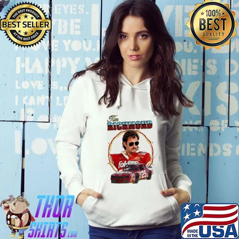 Tim richmond 25 mustang legend motorsport car lover nascar racing formula 1 f1 sport s Hoodie