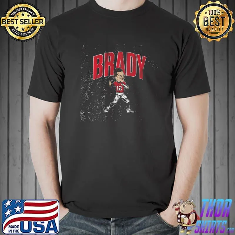 Tom Brady caricature sport shirt