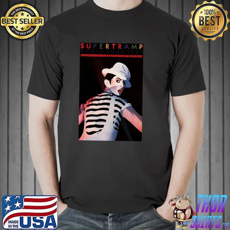 Top tour 83 supertramp graphic shirt