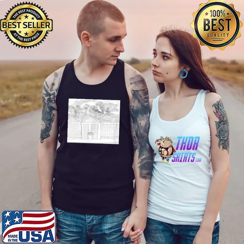Trees beyond the brick house T-Shirt Tank Top