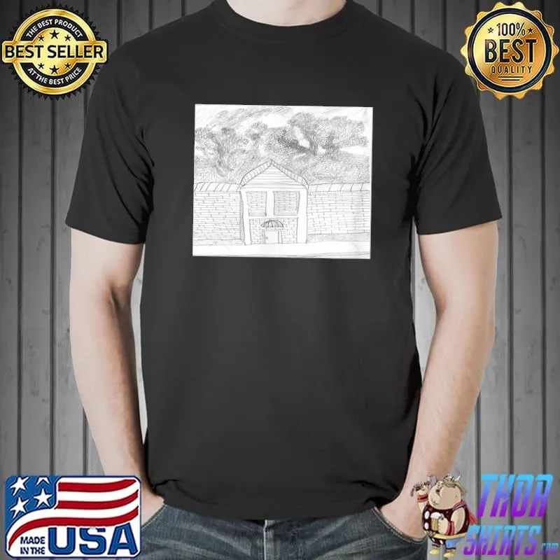 Trees beyond the brick house T-Shirt