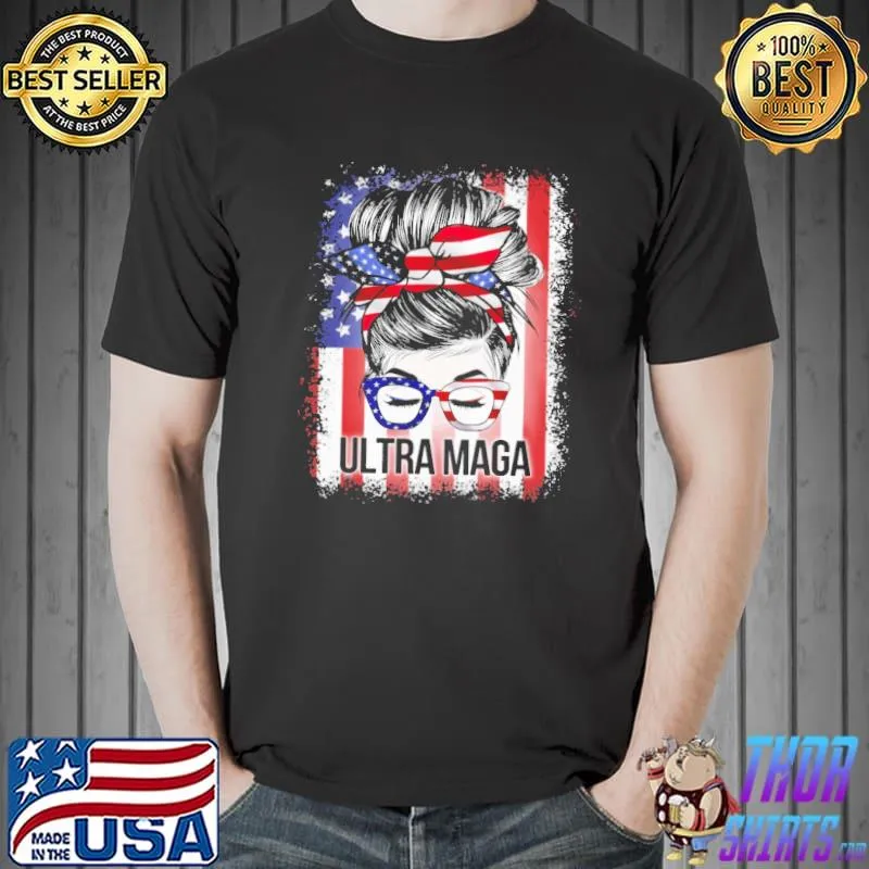 Ultra Maga Girl American Flag shirt