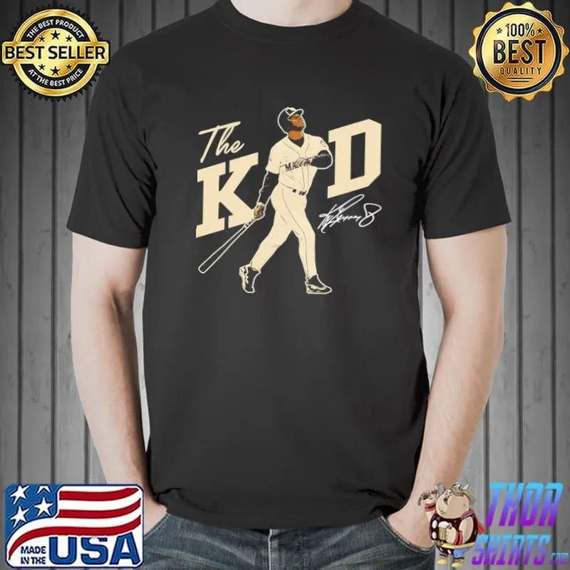 Vintage signature ken griffey jr the kid baseball shirt