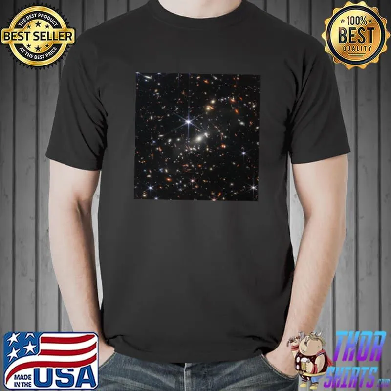 Webb Delivers Deepest Infrared Image of Universe Yet first color image of the universe T-shirt
