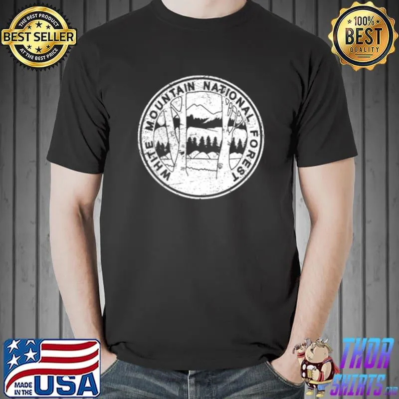 White Mountain National Forest Hiker Sunset Fade Double Side T-Shirt