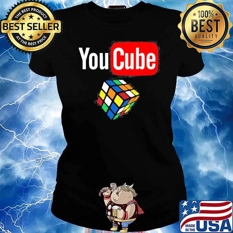 You cube puzzle cube youtube logo inspired s Ladies tee