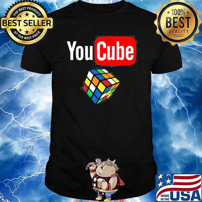 You cube puzzle cube youtube logo inspired shirt