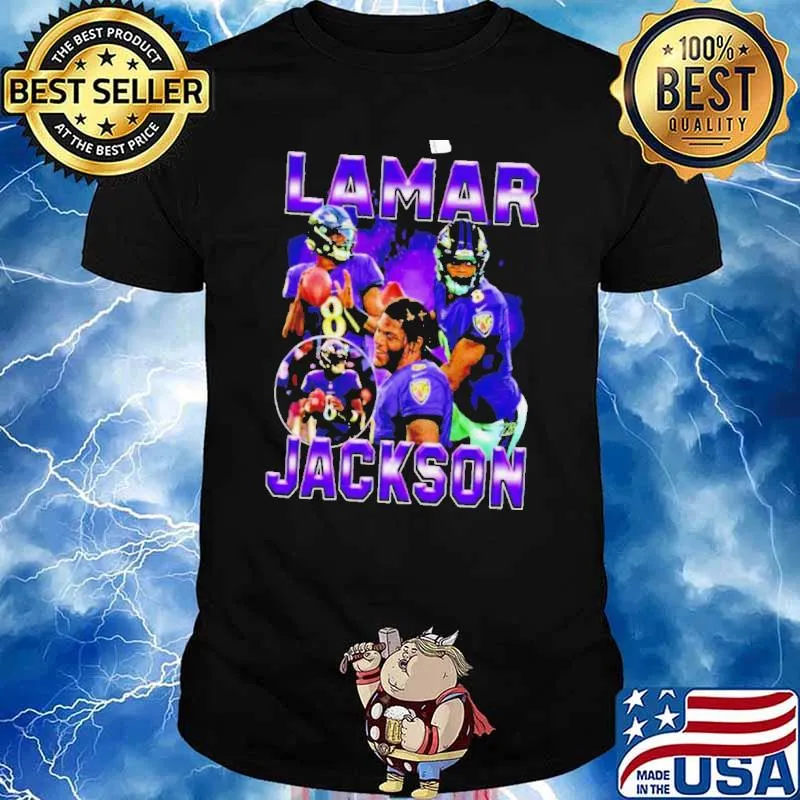 8 Lamar Jackson Baltimore Ravens shirt