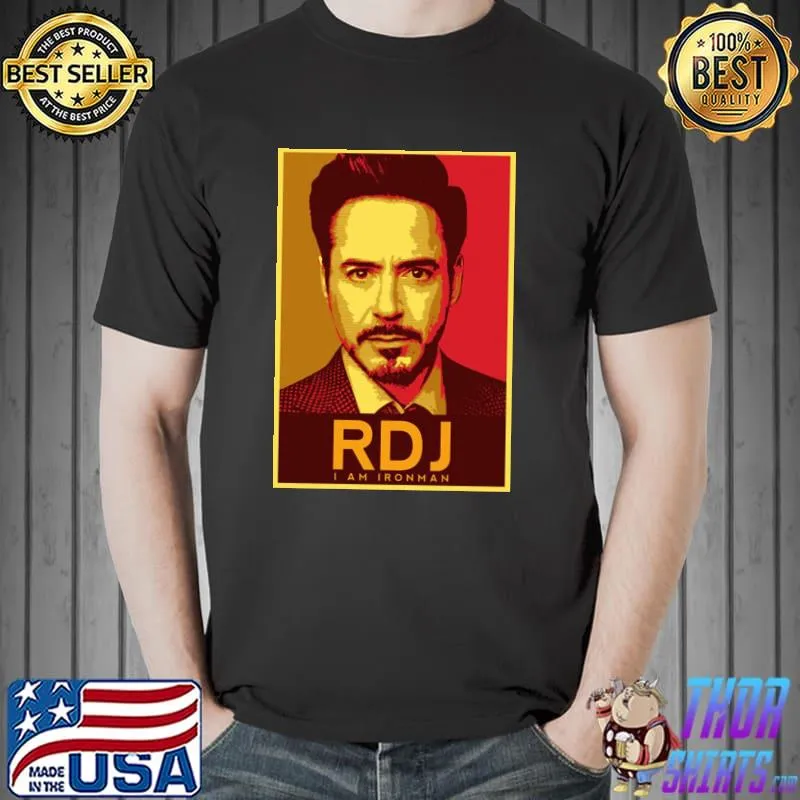 Actor rdj robert downey jr hope classic shirt