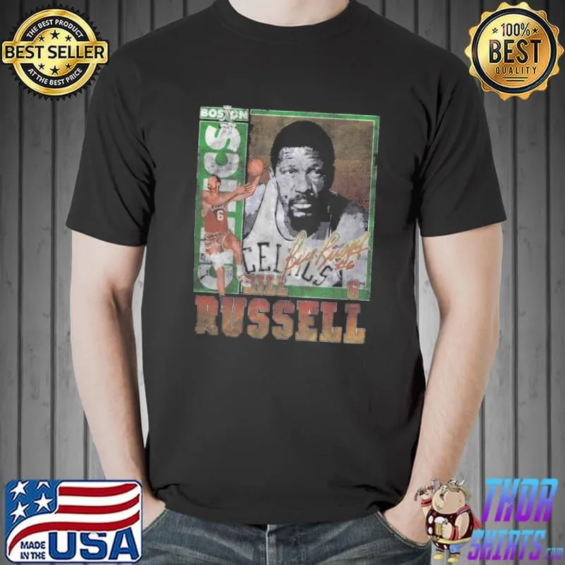 Aesthetic design legend vintage memories rip 10 legend bill russell classic shirt