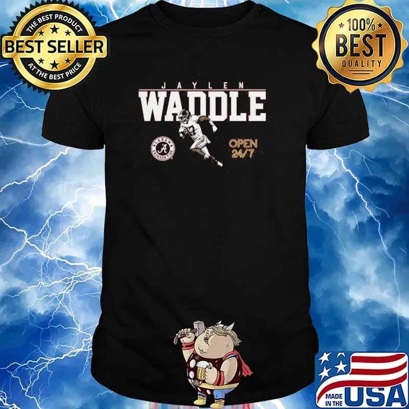 Alabama Jaylen Waddle Open 24 7 Shirt