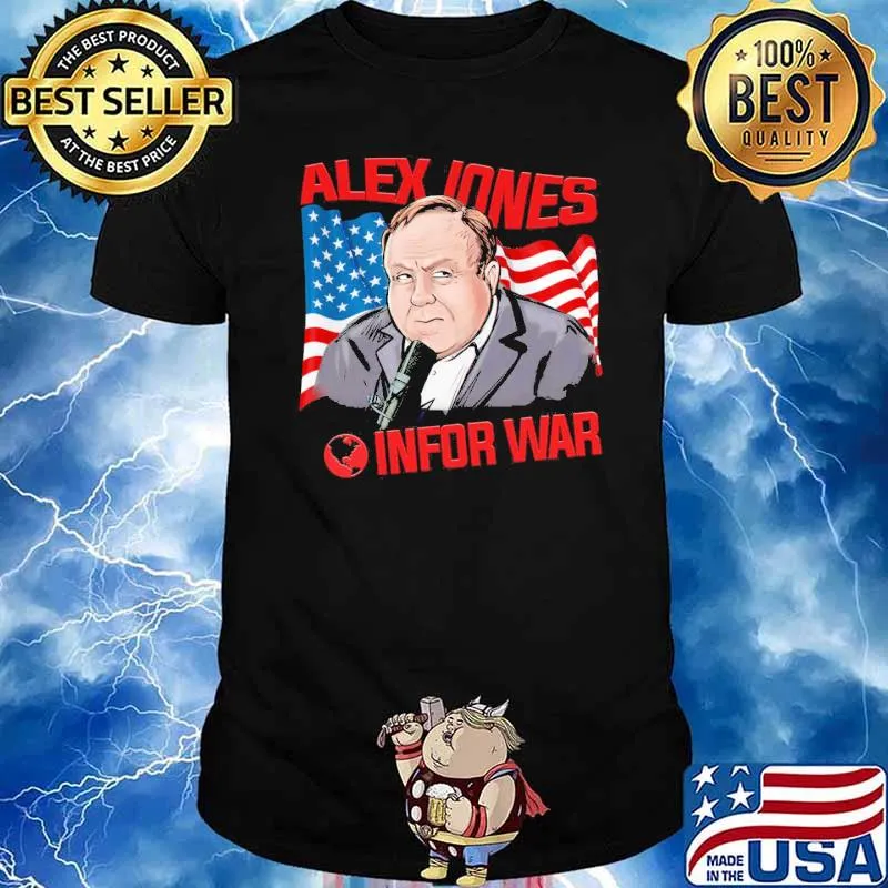 Alex Jones Infor War America Flag Shirt