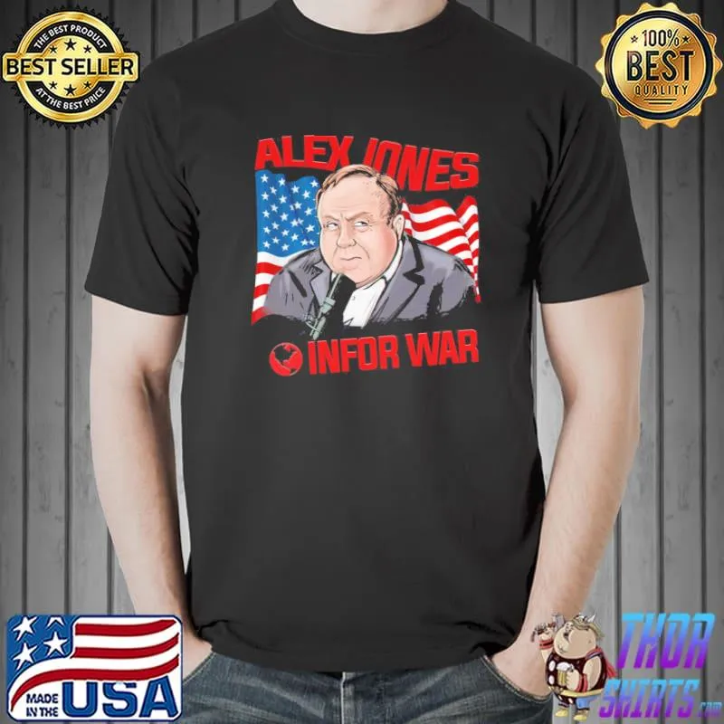 Alex jones infor war flag usa shirt