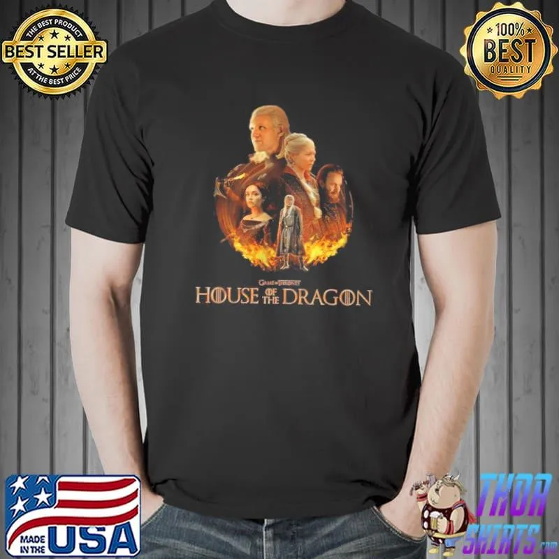 All characters in house of the dragon classic shirt