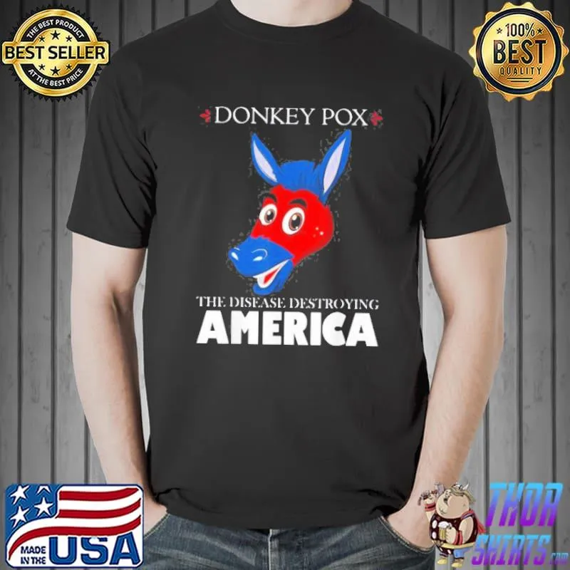 AntI Biden donkeypox is destroying America inflaltion colorful print classic shirt