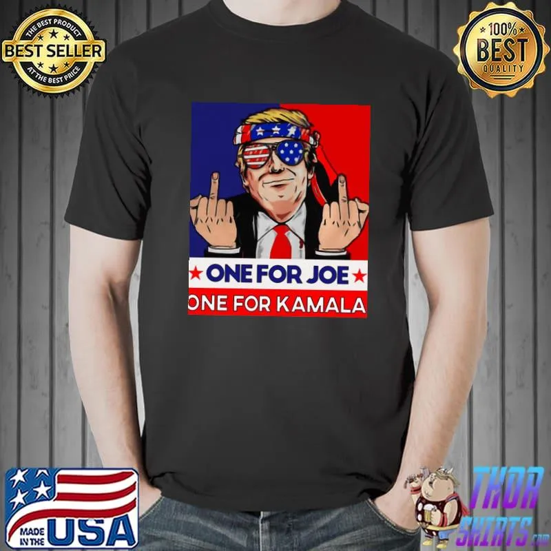 Biden and one for Joe one for Kamala flag shirt