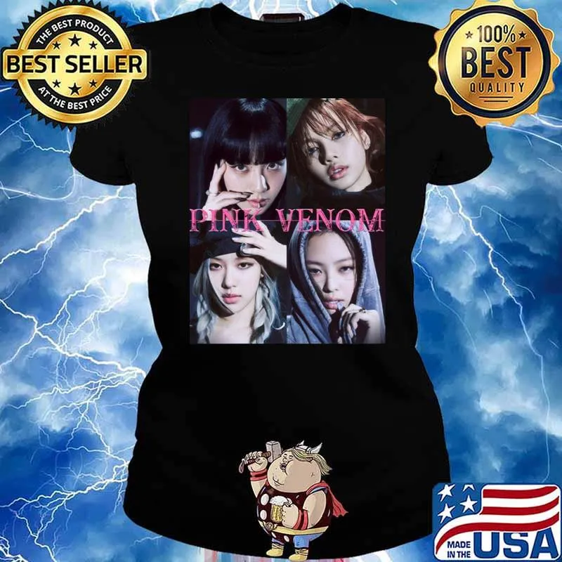 Born Pink Pink Venom Blackpink Members Shirt Ladies tee