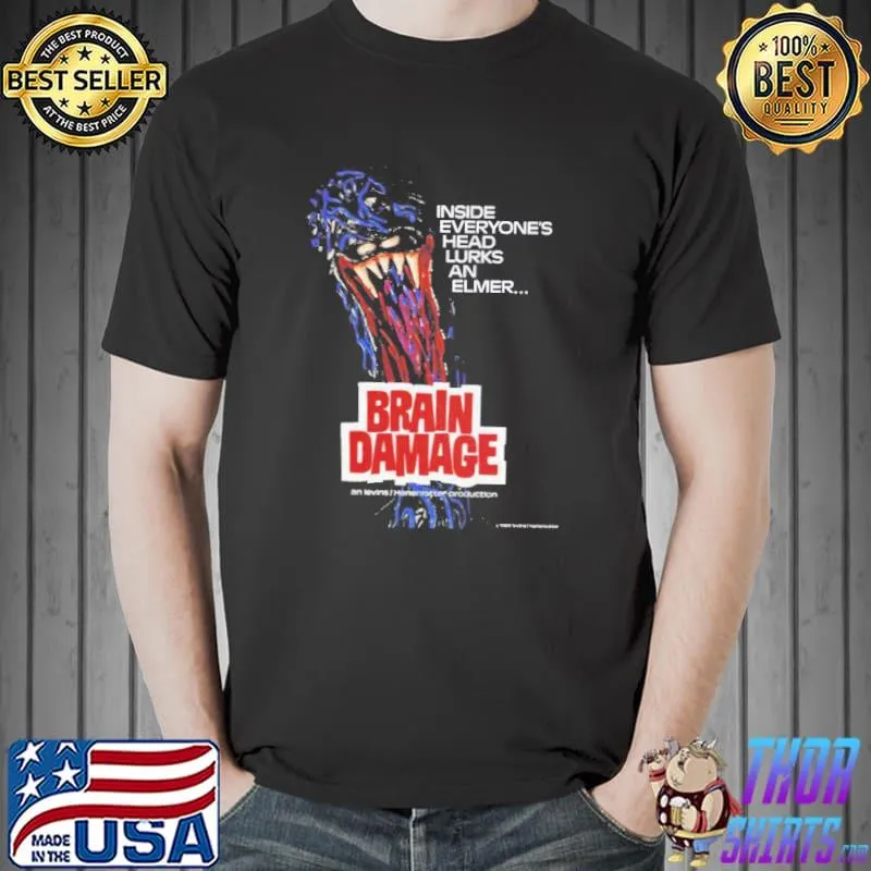 Brain damage elmer design 1988 rob zombie classic shirt
