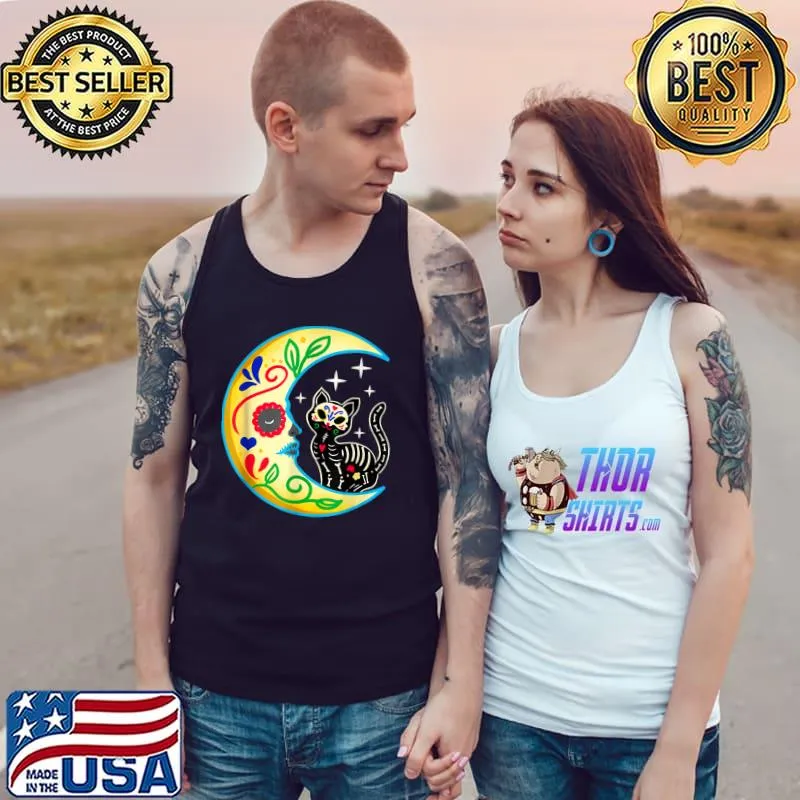Cat Moon Halloween It’s The Most Wonderful Time Of The Year T-Shirt Tank Top