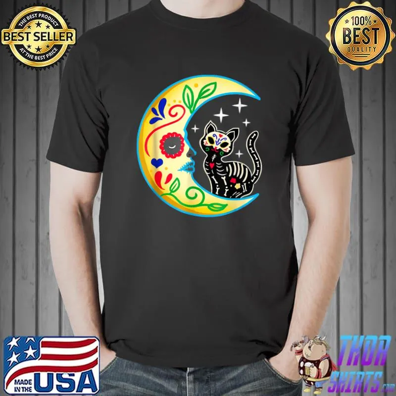 Cat Moon Halloween It’s The Most Wonderful Time Of The Year T-Shirt