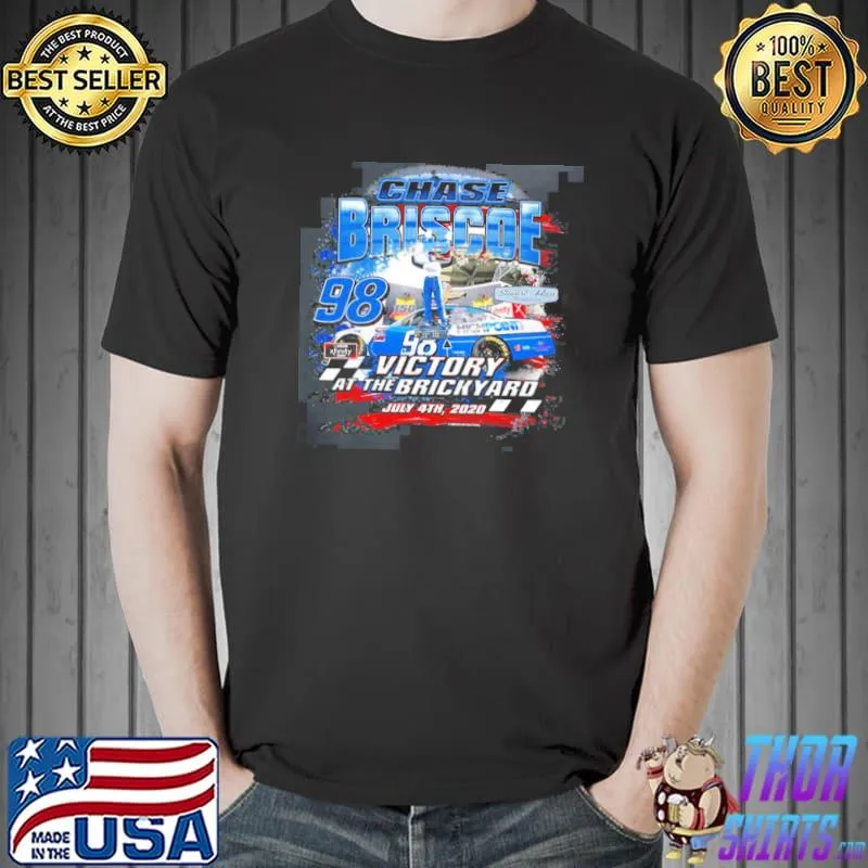 Chase briscoe 2020 indianapolis brickyard race win retro nascar car racing sport shirt
