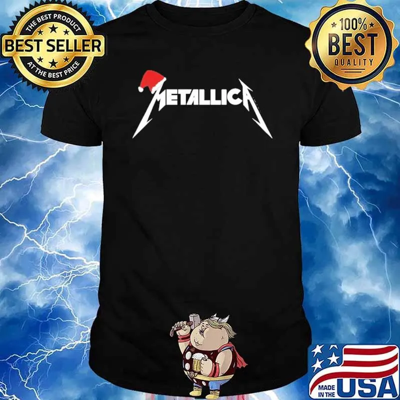 Christmas Metallica Santa Hat Shirt