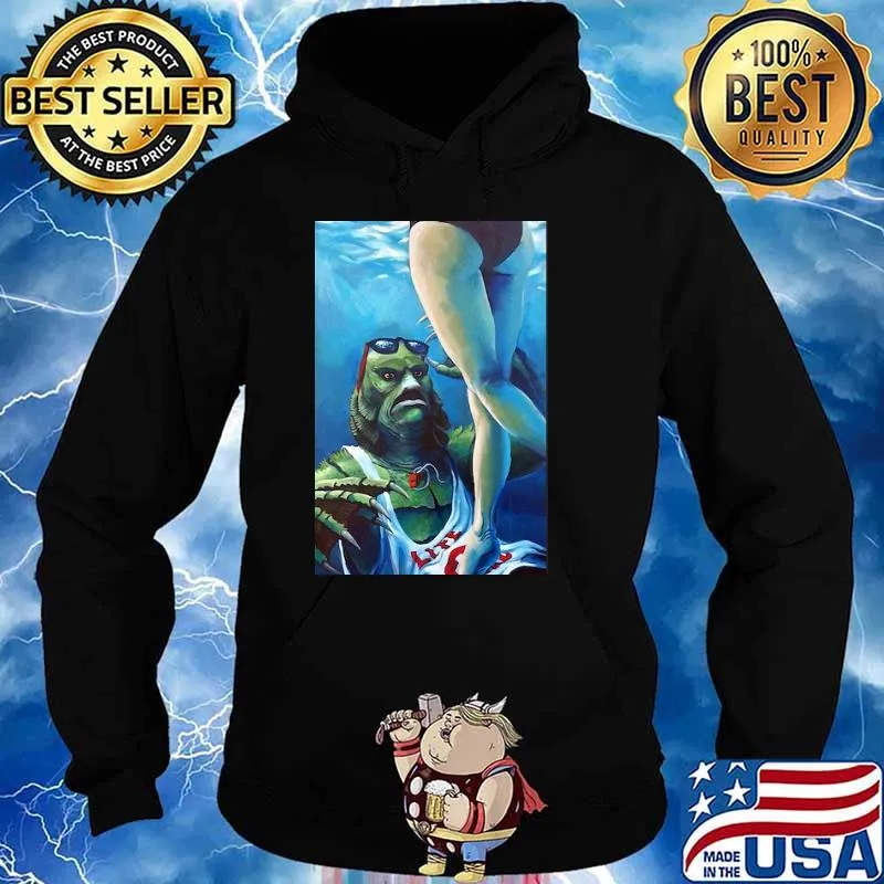 Creature from the Black Lagoon Lite Shirt Hoodie