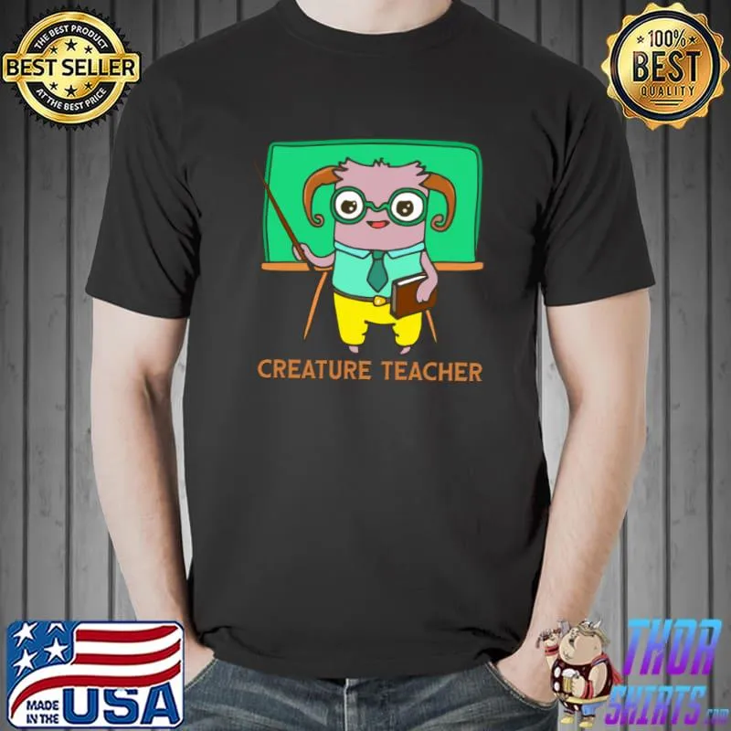 Creature Teacher Halloween Reindeer T-Shirt