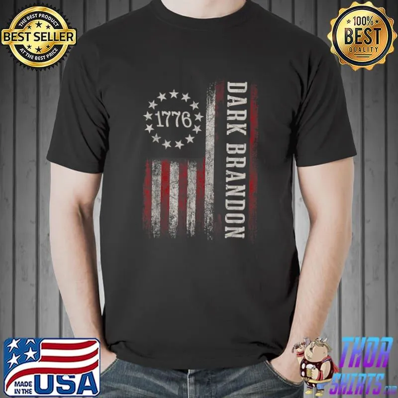 Dark Brandon 1776 Pro Joe Biden USA Flag Vintage T-Shirt