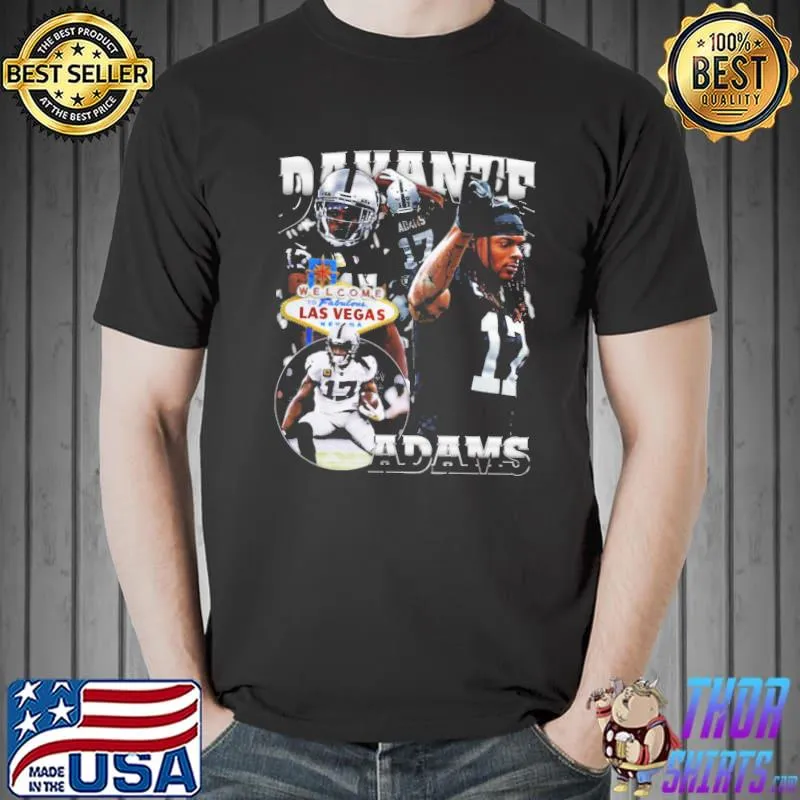 Davante adams las vegas raiders 90s bootleg classic shirt