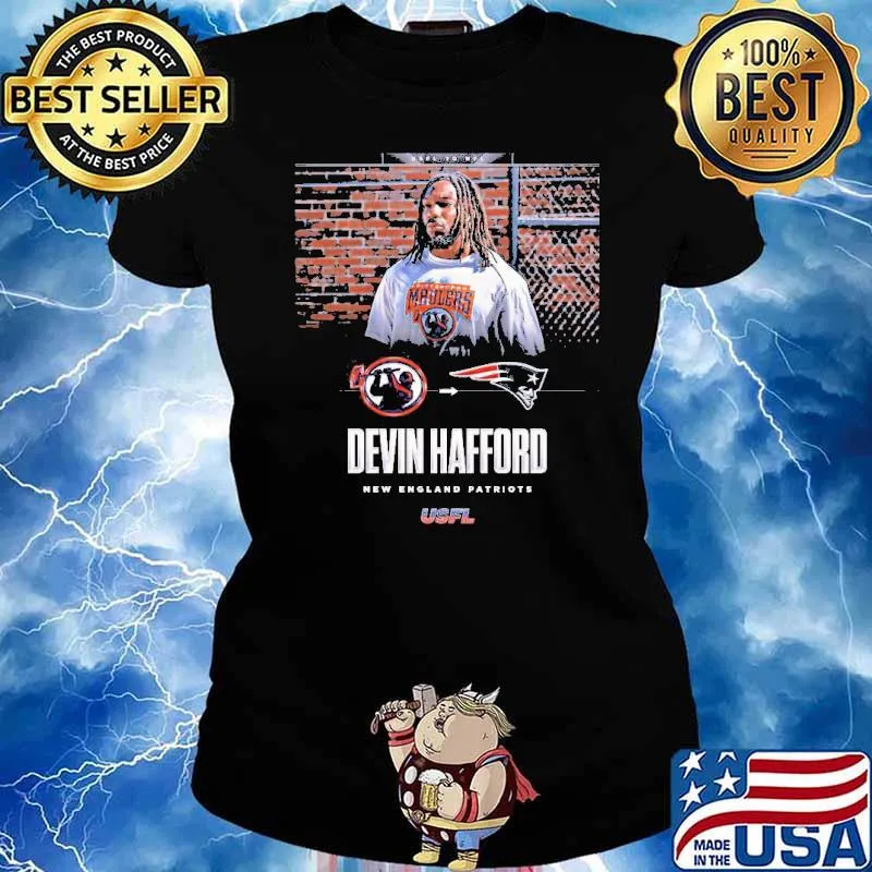 Devin Hafford New England Patriots USFL s Ladies tee