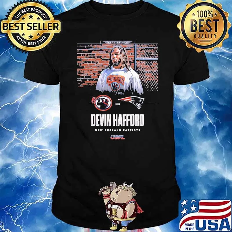 Devin Hafford New England Patriots USFL shirt
