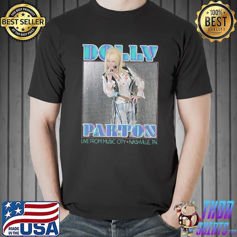 Disco dolly parton retro vintage classic shirt