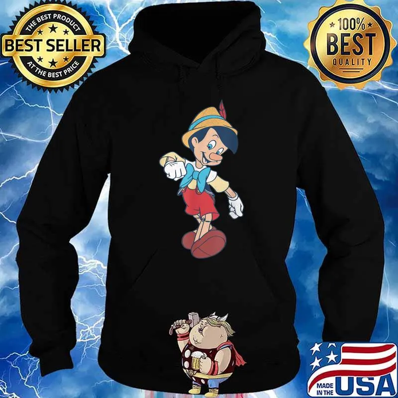 Disney Pinocchio Vintage Portrait cartoon T-Shirt Hoodie