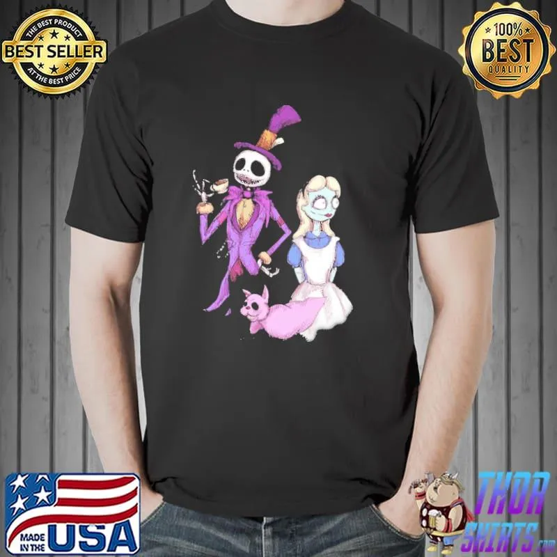 Disney x nightmare before christmas nightmare in wonderland classic shirt