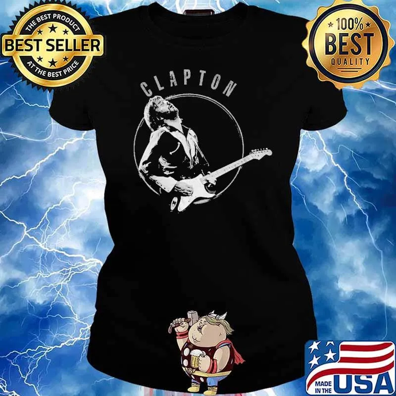 Eric Clapton Vintage Photo Shirt Ladies tee