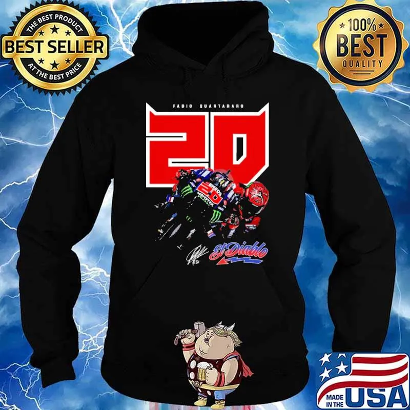 Fabio quartararo 20 et diablo signature s Hoodie
