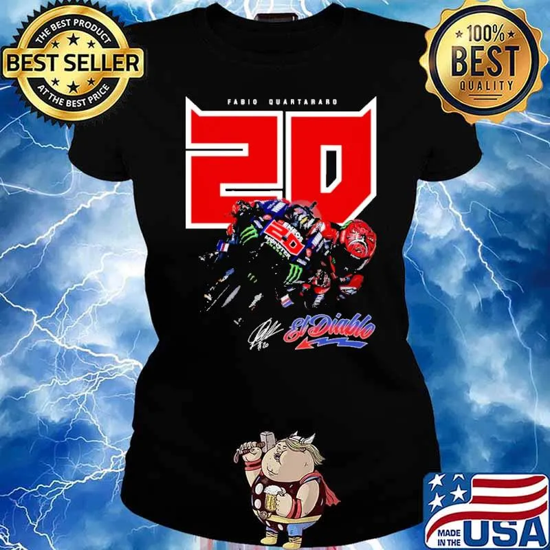 Fabio quartararo 20 et diablo signature s Ladies tee