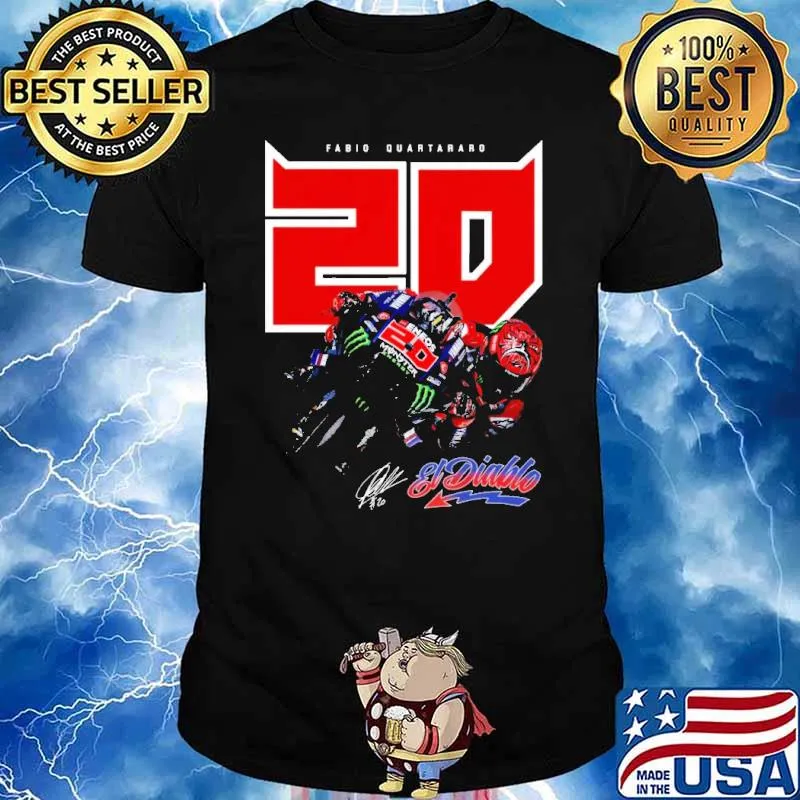 Fabio quartararo 20 et diablo signature shirt