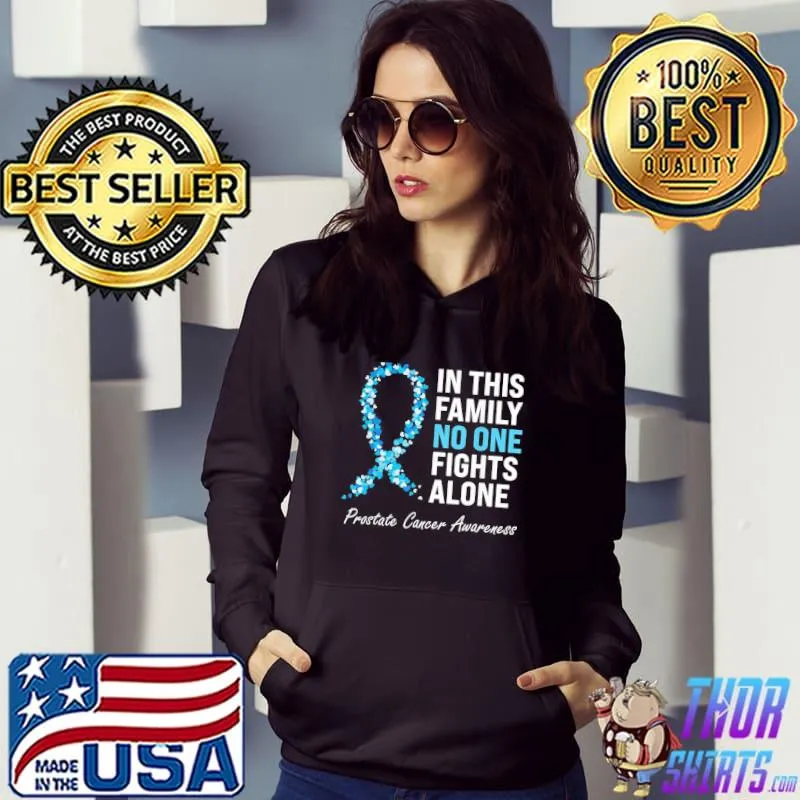Family prostate cancer awareness light blue ribbon survivor classic s Hoodie