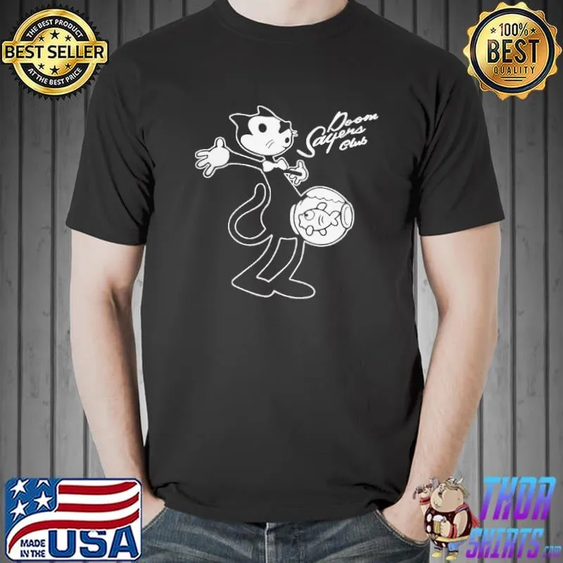 Felix the cat black classic shirt