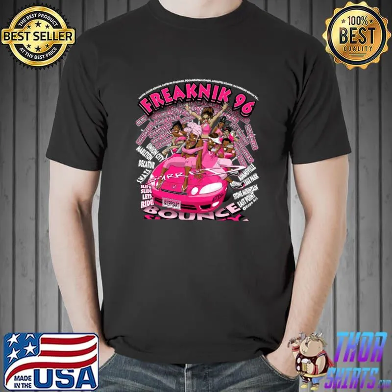 Freaknik 1996 Bounce Shawty Bounce! Pink Color Way T-Shirt Tri-blend T-Shirt