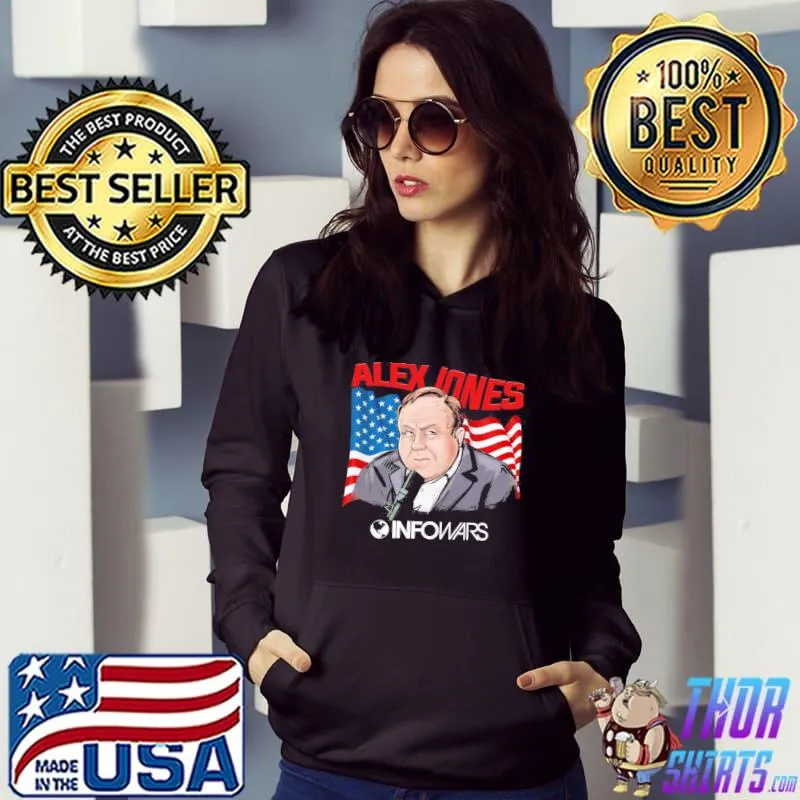 Funny alex jones infor war 2022 flag s Hoodie
