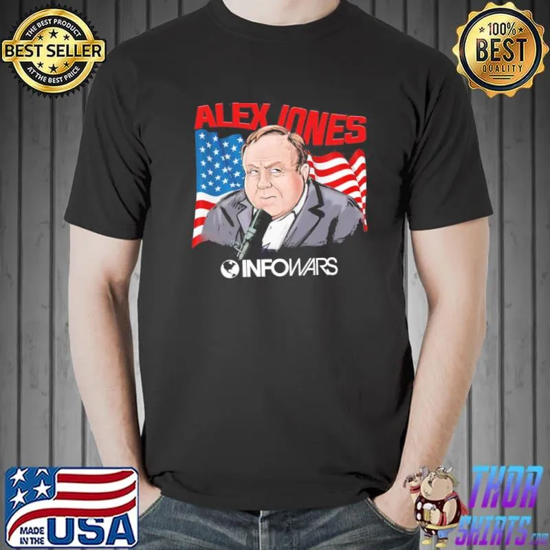 Funny alex jones infor war 2022 flag shirt