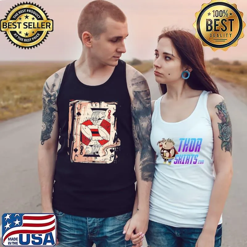 Funny halloween Jack playing card costume cool easy halloween gift classic s Tank Top