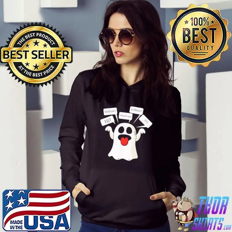 Ghosted lazy halloween costume funny ghost texting dating funny halloween s Hoodie