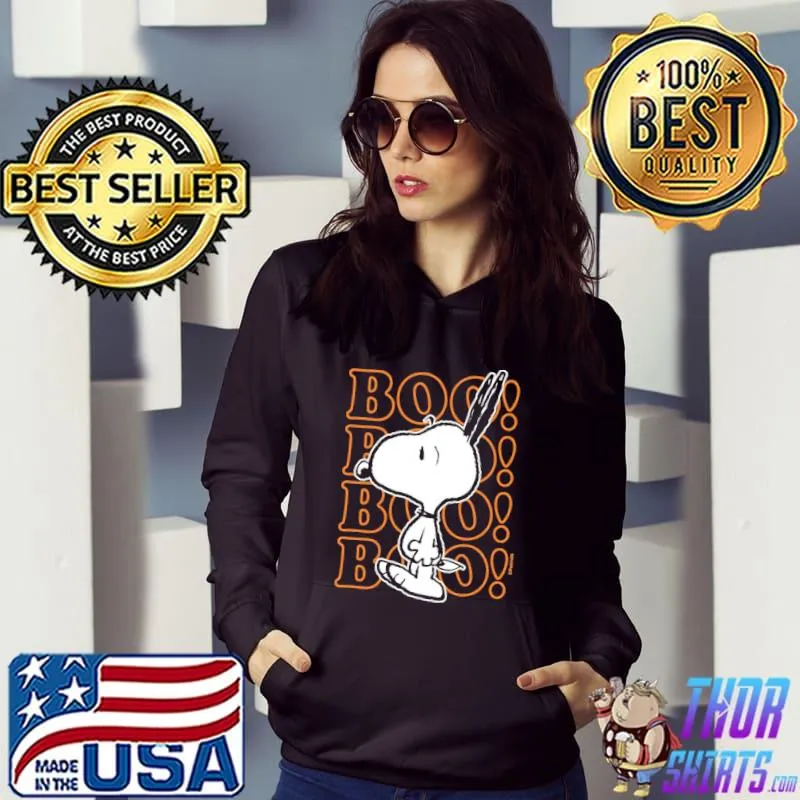 Halloween Snoopy Peanuts halloween boo Snoopy scared classic s Hoodie